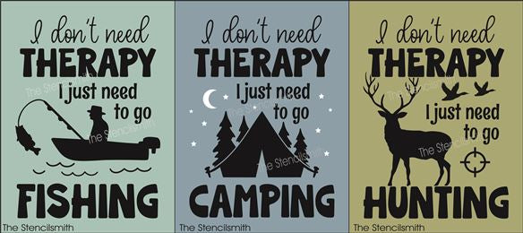 9063 I don't need therapy stencil - The Stencilsmith