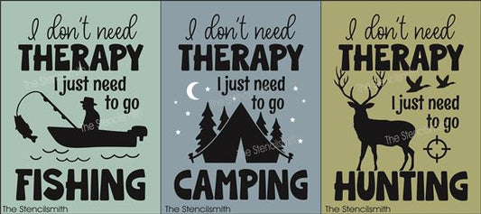 9063 I don't need therapy stencil - The Stencilsmith