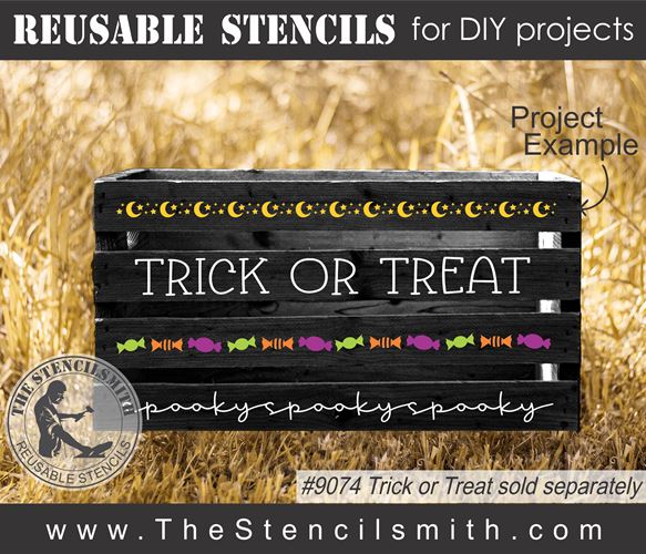 9071 Halloween borders stencil - The Stencilsmith