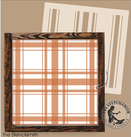 9079 - Plaid Pattern Stencil - The Stencilsmith