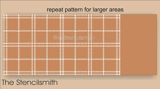 9082 - Plaid Pattern Stencil - The Stencilsmith
