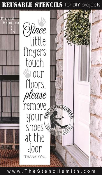 9084 Since little fingers touch stencil - The Stencilsmith