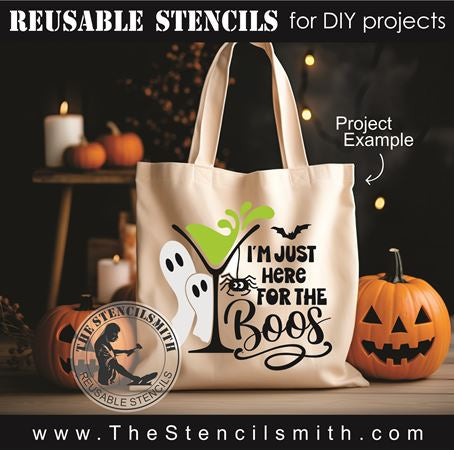 9104 I'm just here for the boos stencil - The Stencilsmith
