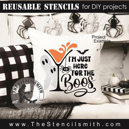 9104 I'm just here for the boos stencil - The Stencilsmith