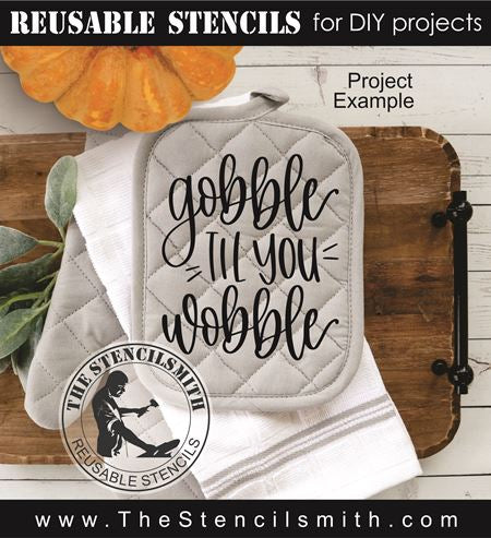 9127 Thanksgiving Phrase stencils - The Stencilsmith