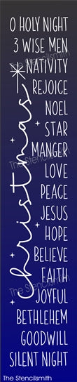 9138 Christmas Faith stencil - The Stencilsmith