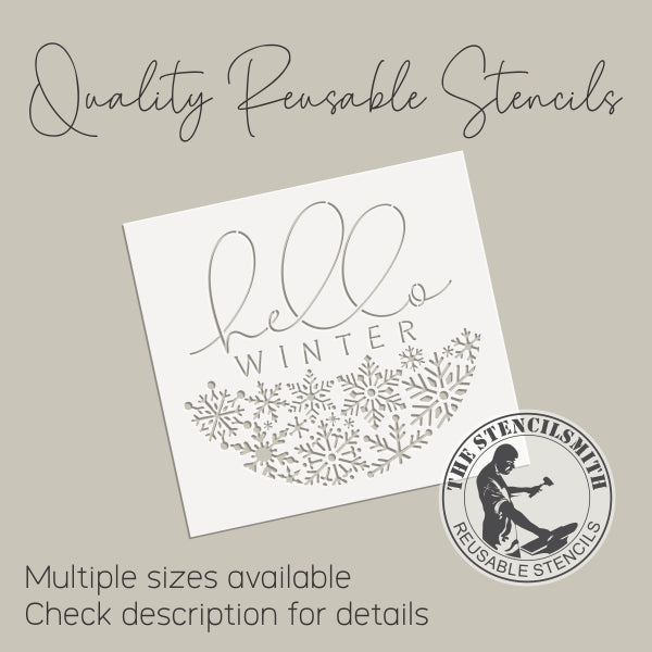9150 Hello Winter Stencil