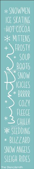 9157 winter stencil - The Stencilsmith