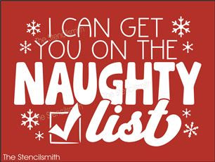 9159 I can get you on the naughty list stencil - The Stencilsmith