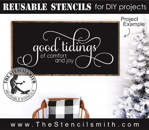9164 good tidings stencil - The Stencilsmith
