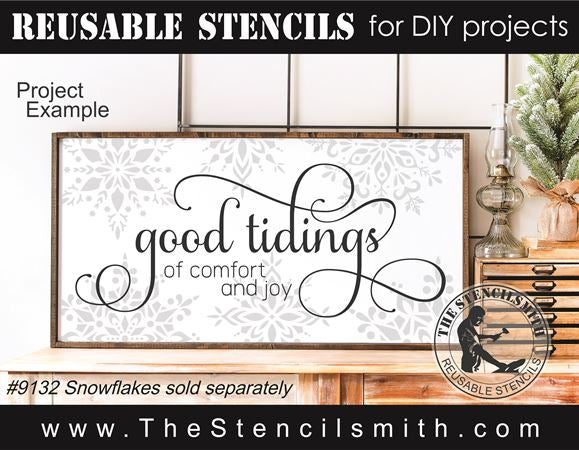 9164 good tidings stencil - The Stencilsmith