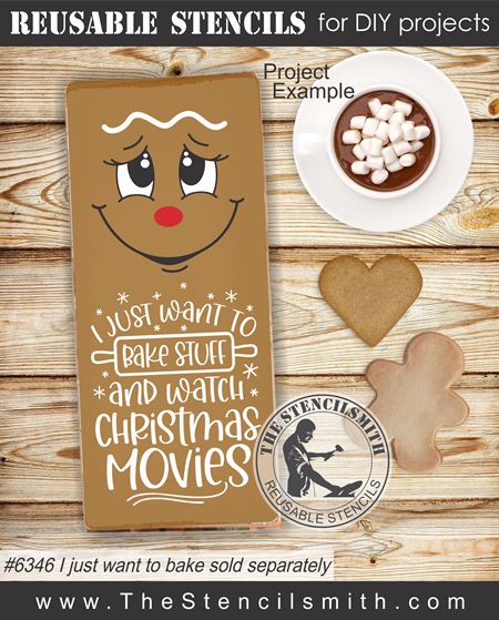 9167 gingerbread faces stencil - The Stencilsmith