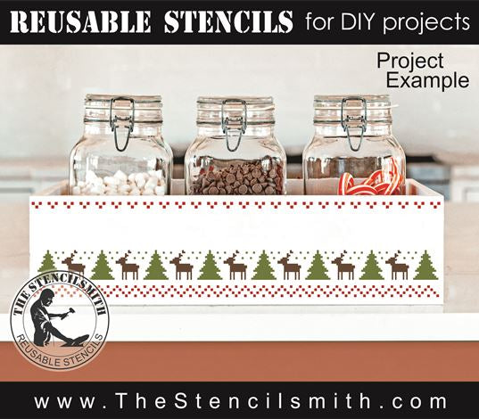9168 Christmas sweater borders stencil - The Stencilsmith