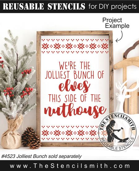 9168 Christmas sweater borders stencil - The Stencilsmith