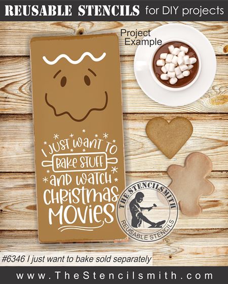 9170 gingerbread faces stencil - The Stencilsmith