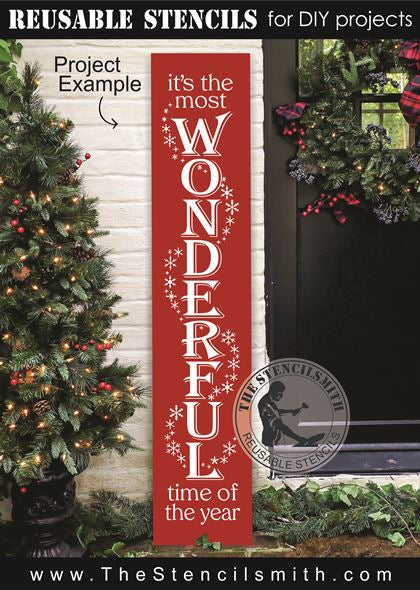 9173 it's the most wonderful time stencil - The Stencilsmith