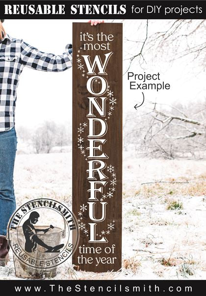9173 it's the most wonderful time stencil - The Stencilsmith
