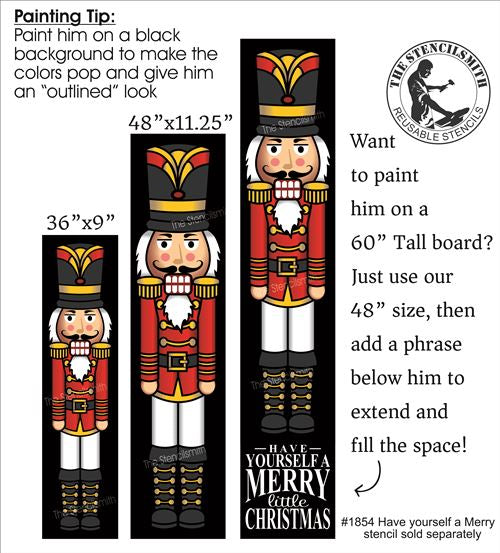 9174 Nutcracker leaner stencil - The Stencilsmith