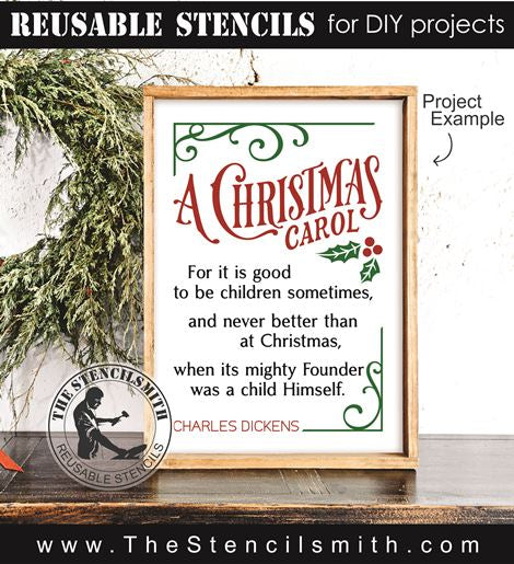 9176 A Christmas Carol stencil - The Stencilsmith