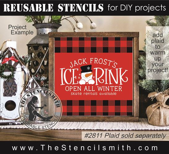 9183 Jack Frost's Ice Rink stencil - The Stencilsmith