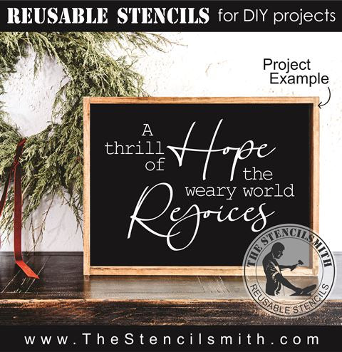 9187 a thrill of hope stencil - The Stencilsmith