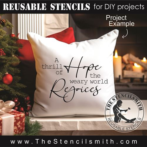 9187 a thrill of hope stencil - The Stencilsmith