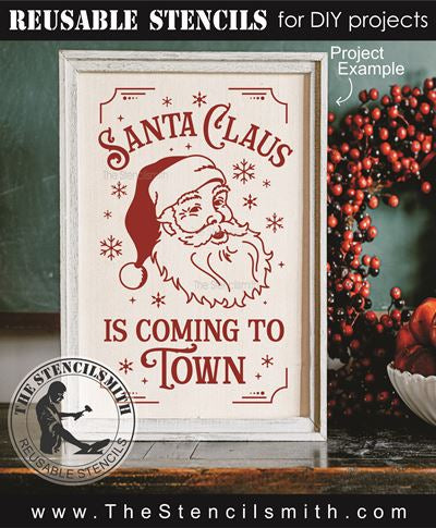9192 Santa Claus is Coming to Town stencil - The Stencilsmith