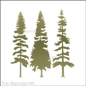 9198 tall pine trees - The Stencilsmith