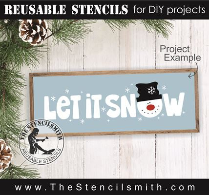 9199 Let it Snow stencil - The Stencilsmith