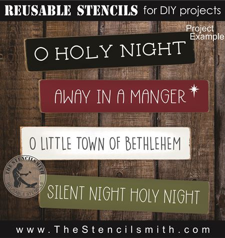 9201 Faith Christmas Phrase Collection stencil - The Stencilsmith
