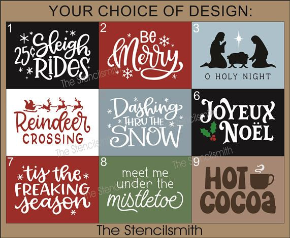 9206 Christmas mini stencils - The Stencilsmith