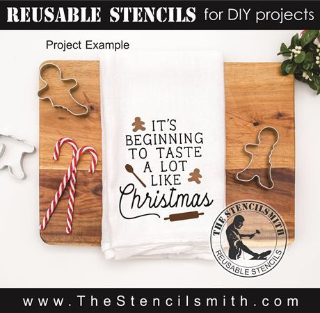 9212 Christmas Phrase stencils - The Stencilsmith