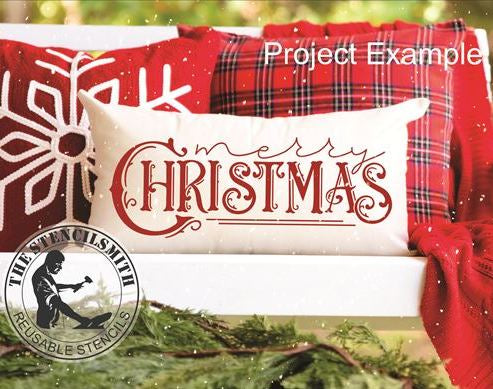 9214 Merry Christmas Stencil - The Stencilsmith