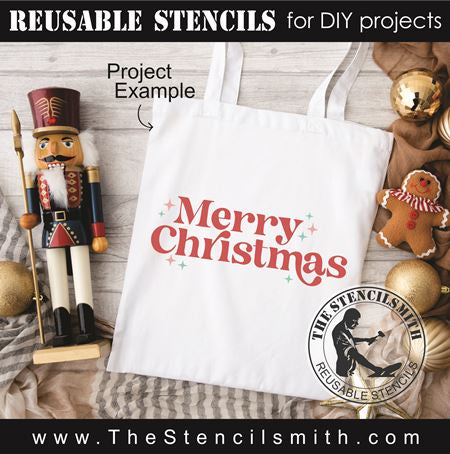 9218 merry christmas stencil - The Stencilsmith