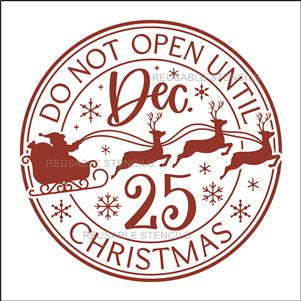 9219 Do not open until stencil - The Stencilsmith