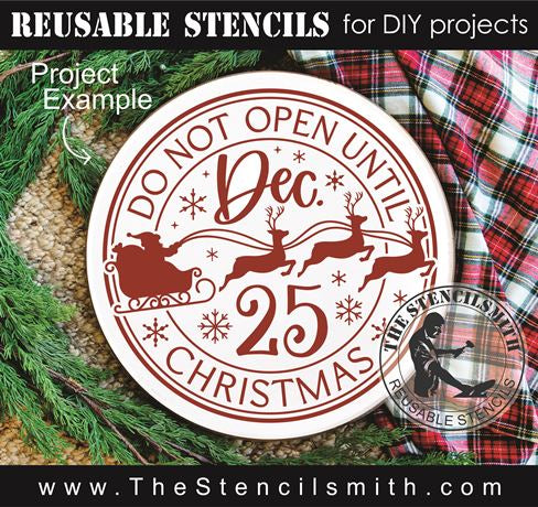 9219 Do not open until stencil - The Stencilsmith