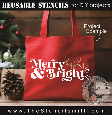 9220 merry & bright stencil - The Stencilsmith