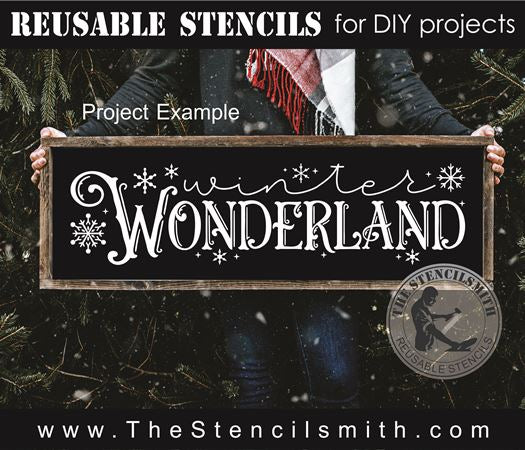 9226 Winter Wonderland stencil - The Stencilsmith