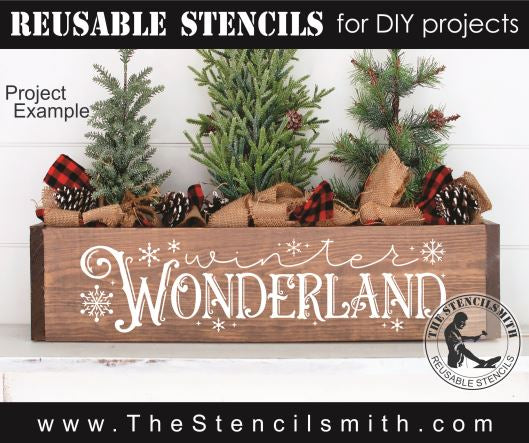 9226 Winter Wonderland stencil - The Stencilsmith