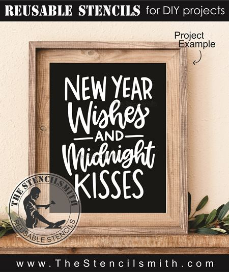 9233 New Year wishes stencil - The Stencilsmith