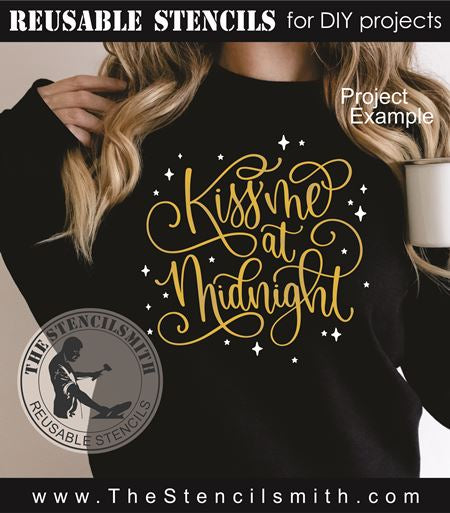 9234 kiss me at midnight stencil - The Stencilsmith