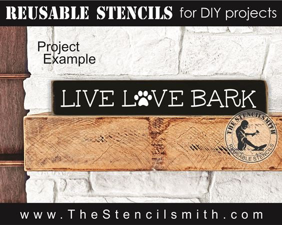 9237 Dog Phrase Collection stencil - The Stencilsmith