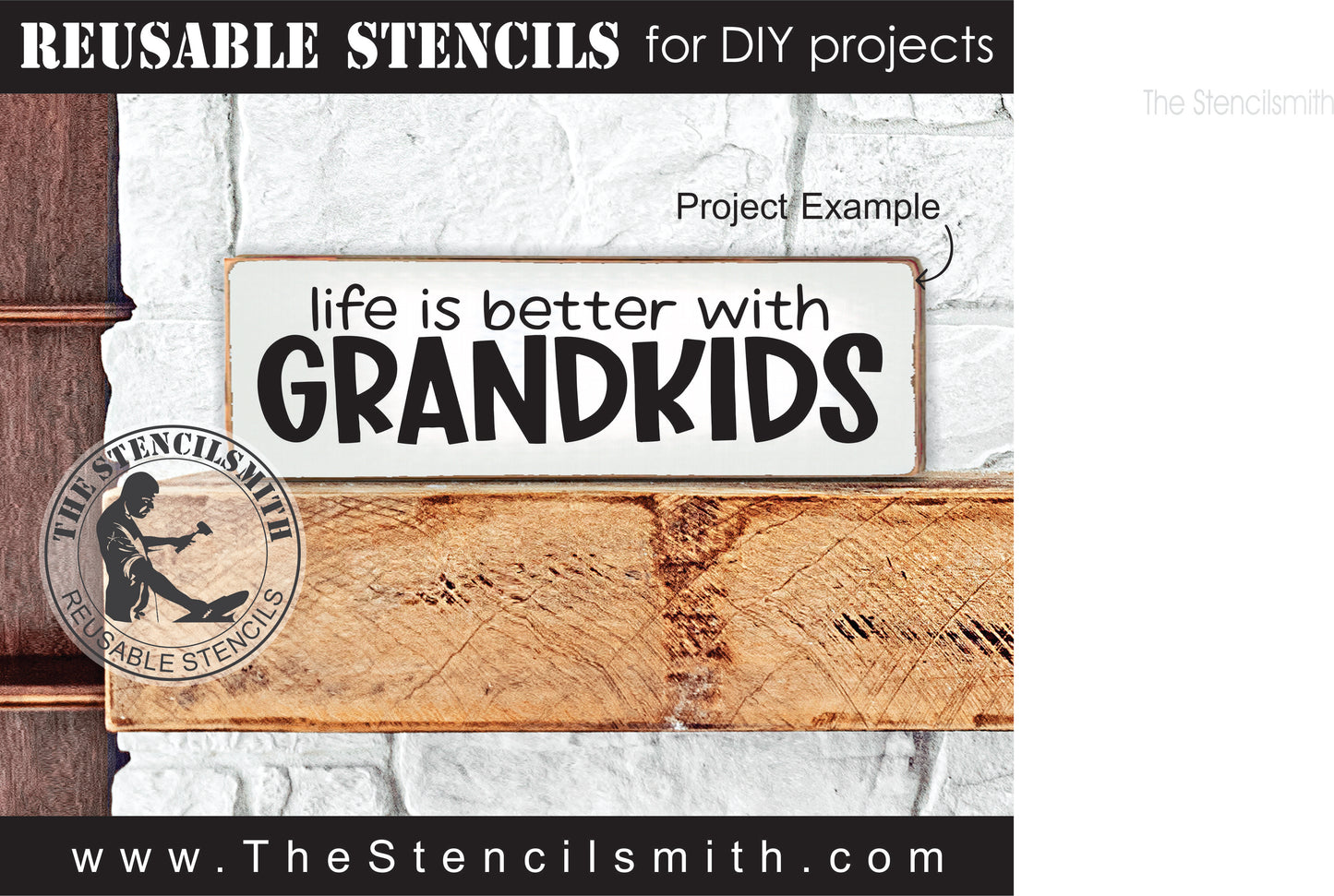 9254 life is better with grandkids stencil - The Stencilsmith