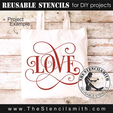 9266 LOVE stencil - The Stencilsmith