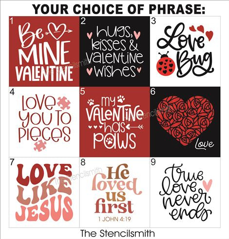 9271 Valentine mini stencils - The Stencilsmith