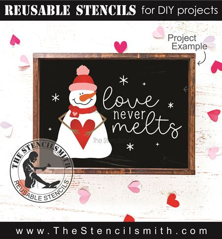 9275 love never melts stencil - The Stencilsmith