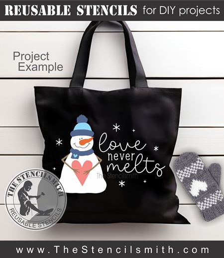 9275 love never melts stencil - The Stencilsmith