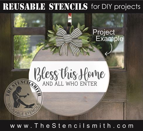 9276 bless this home stencil - The Stencilsmith