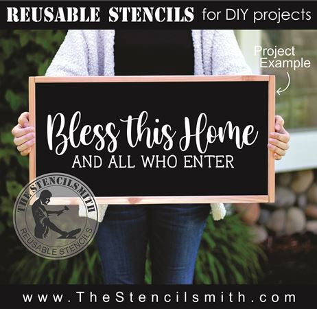 9276 bless this home stencil - The Stencilsmith