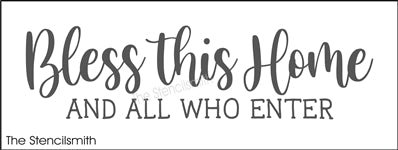 9276 bless this home stencil - The Stencilsmith